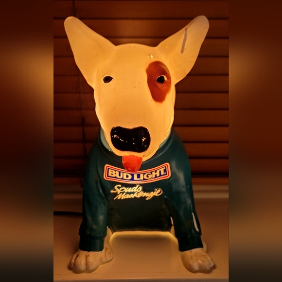 Rare Vintage 1987 Spuds MacKenzie Bud Bar Light, Blow Mold Anheuser Busch - Picture 7 of 9